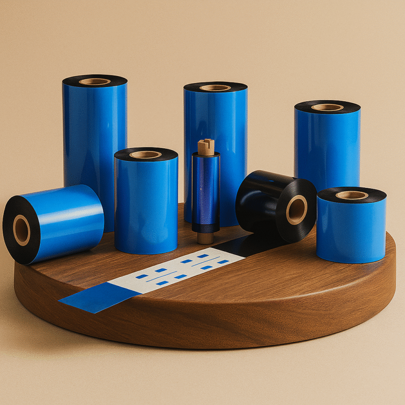 Wax Ribbons 110mm x 300 Meters | ₹180 Per Piece / ₹1,800 Per Box (10 Nos)