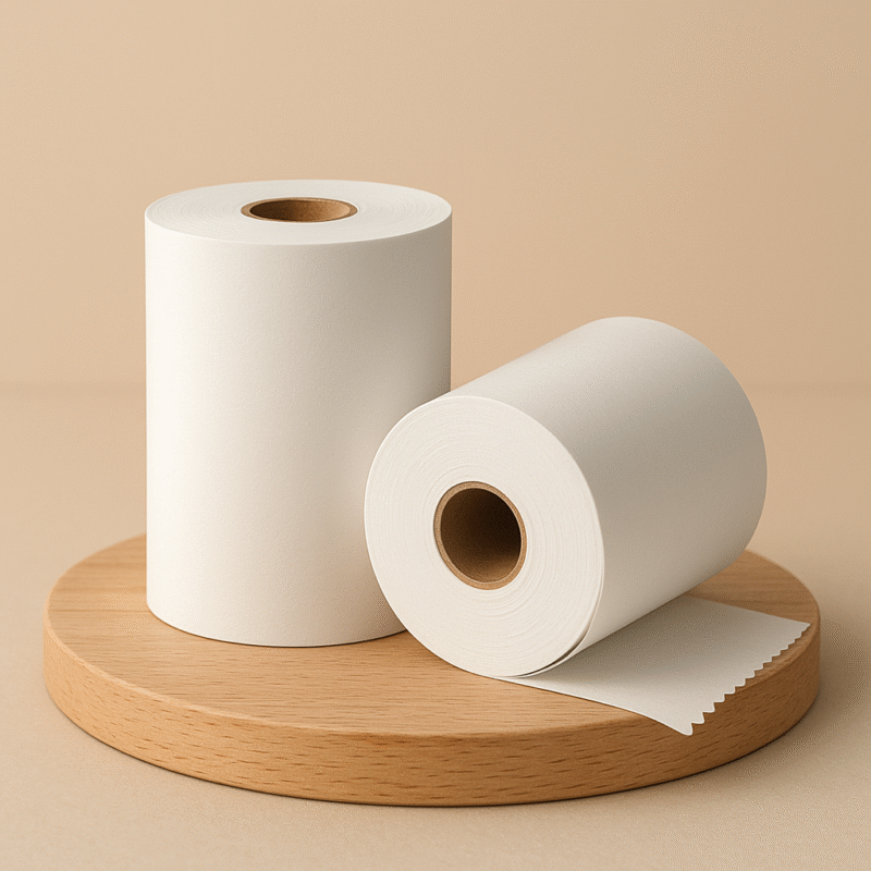 79mm x 45 Meter White Thermal Paper) | ₹43 per Piece / ₹5,160 per Box (120 Nos)