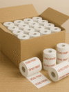 110mm x 100 Mtrs Custom Printed Thermal Paper Rolls | ₹140 per Piece / ₹7,000 per Box (50 Nos)
