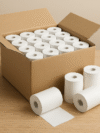 110mm x 100 Mtrs White Thermal Paper Rolls | ₹130 per Piece / ₹6,500 per Box (50 Nos)